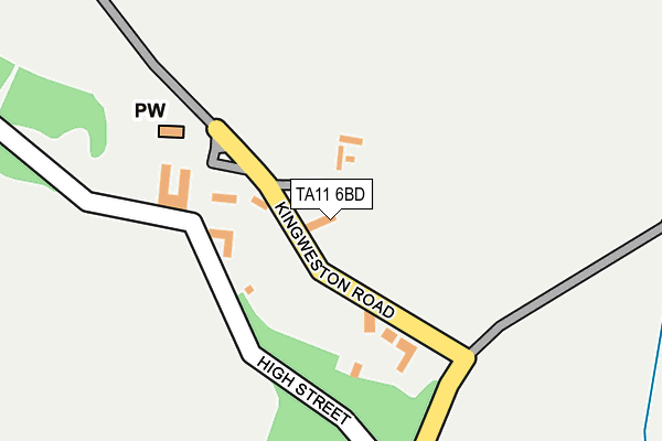 TA11 6BD map - OS OpenMap – Local (Ordnance Survey)