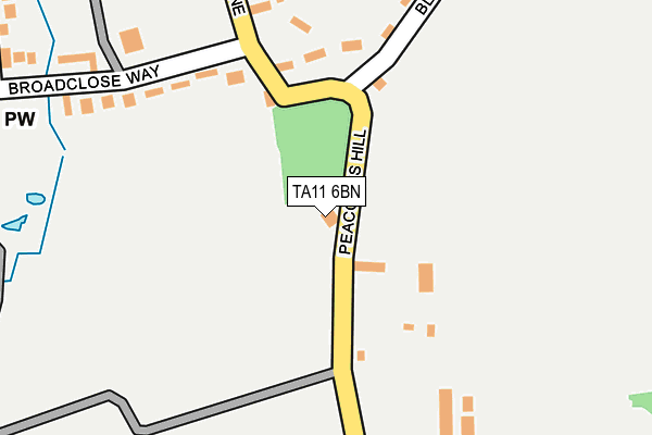 TA11 6BN map - OS OpenMap – Local (Ordnance Survey)