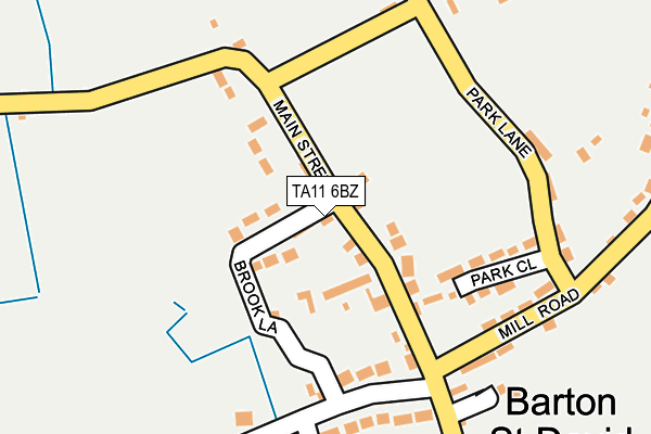 TA11 6BZ map - OS OpenMap – Local (Ordnance Survey)