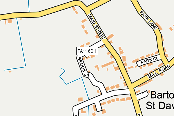 TA11 6DH map - OS OpenMap – Local (Ordnance Survey)