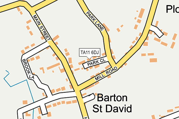 TA11 6DJ map - OS OpenMap – Local (Ordnance Survey)