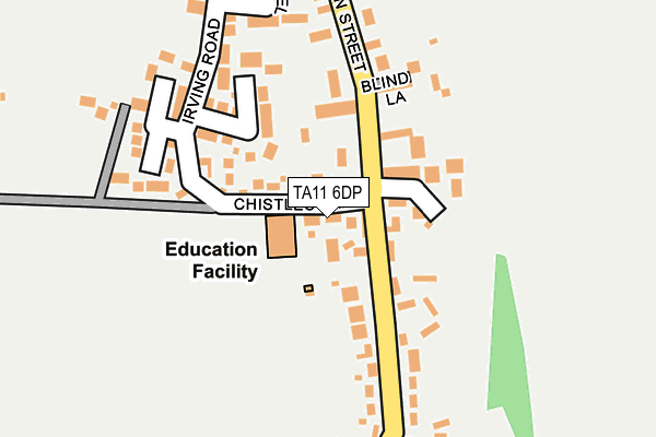 TA11 6DP map - OS OpenMap – Local (Ordnance Survey)