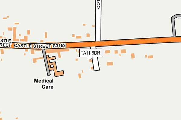 TA11 6DR map - OS OpenMap – Local (Ordnance Survey)
