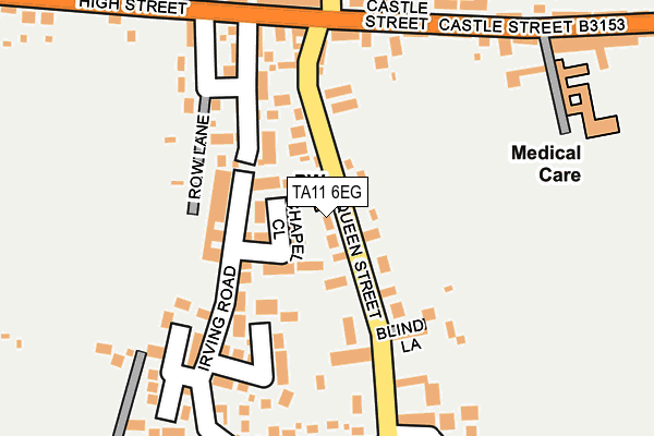 TA11 6EG map - OS OpenMap – Local (Ordnance Survey)