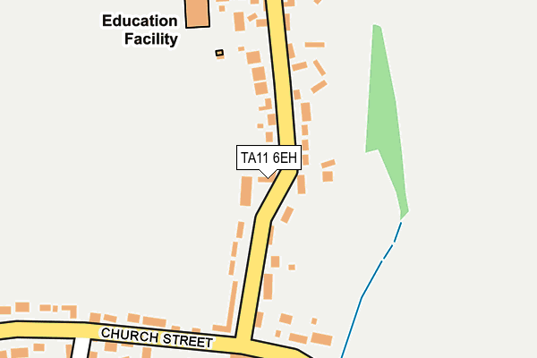 TA11 6EH map - OS OpenMap – Local (Ordnance Survey)