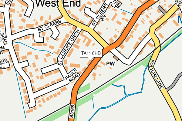 TA11 6HD map - OS OpenMap – Local (Ordnance Survey)
