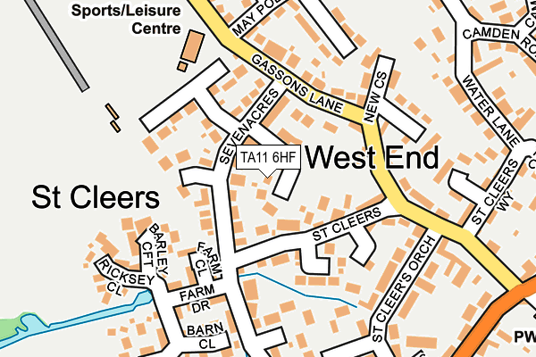 TA11 6HF map - OS OpenMap – Local (Ordnance Survey)