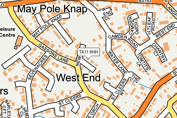 TA11 6HH map - OS OpenMap – Local (Ordnance Survey)