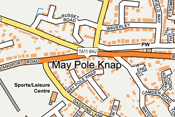 TA11 6HJ map - OS OpenMap – Local (Ordnance Survey)