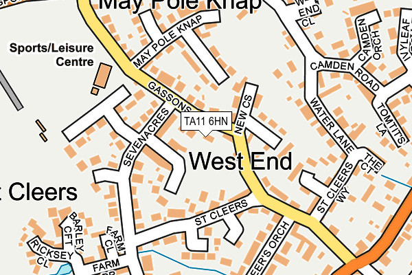 TA11 6HN map - OS OpenMap – Local (Ordnance Survey)
