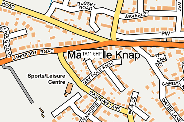 TA11 6HP map - OS OpenMap – Local (Ordnance Survey)
