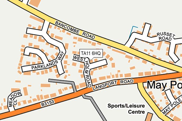 TA11 6HQ map - OS OpenMap – Local (Ordnance Survey)