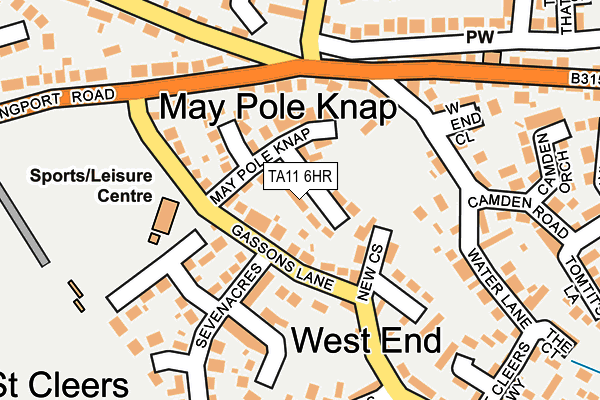 TA11 6HR map - OS OpenMap – Local (Ordnance Survey)