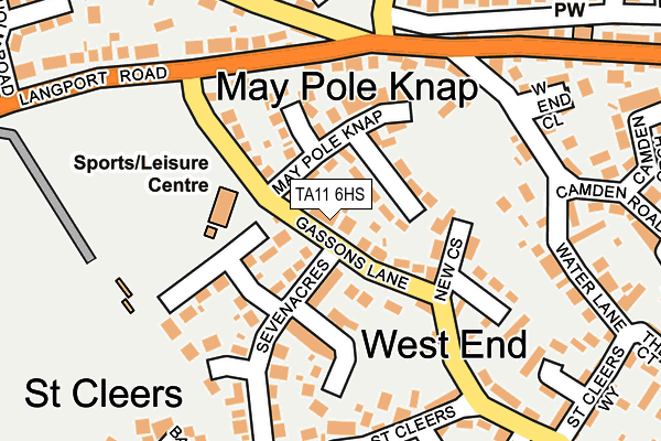 TA11 6HS map - OS OpenMap – Local (Ordnance Survey)