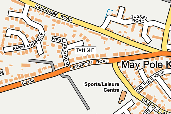 TA11 6HT map - OS OpenMap – Local (Ordnance Survey)