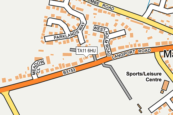 TA11 6HU map - OS OpenMap – Local (Ordnance Survey)