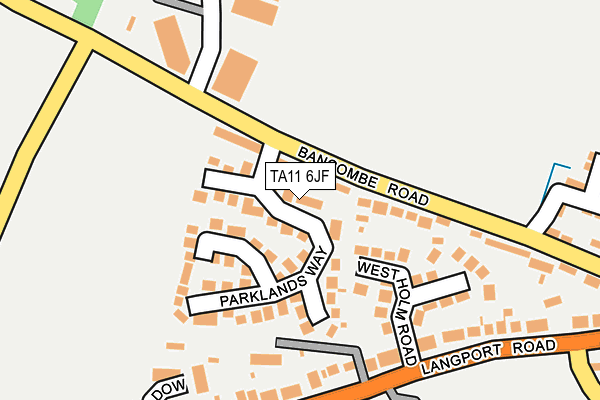 TA11 6JF map - OS OpenMap – Local (Ordnance Survey)