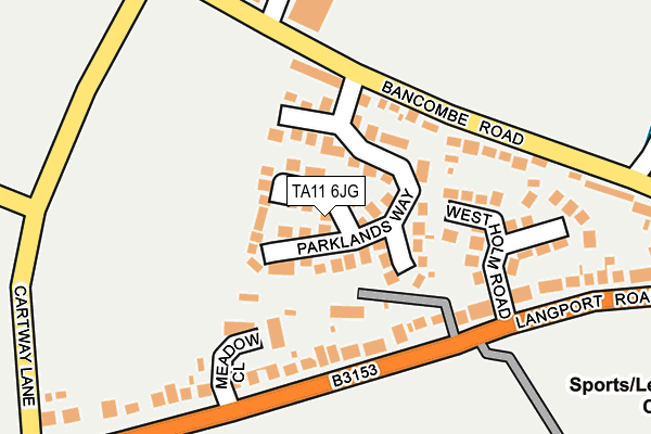 TA11 6JG map - OS OpenMap – Local (Ordnance Survey)