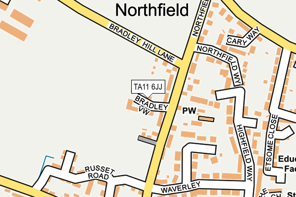 TA11 6JJ map - OS OpenMap – Local (Ordnance Survey)