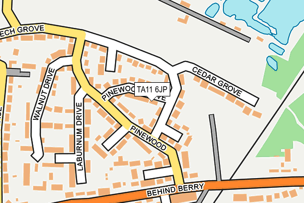 TA11 6JP map - OS OpenMap – Local (Ordnance Survey)