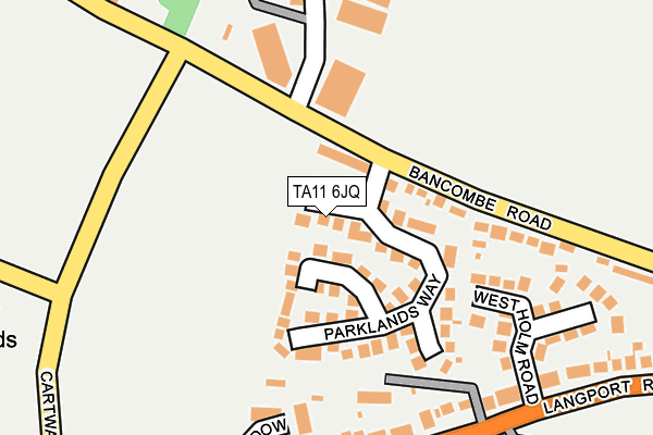 TA11 6JQ map - OS OpenMap – Local (Ordnance Survey)