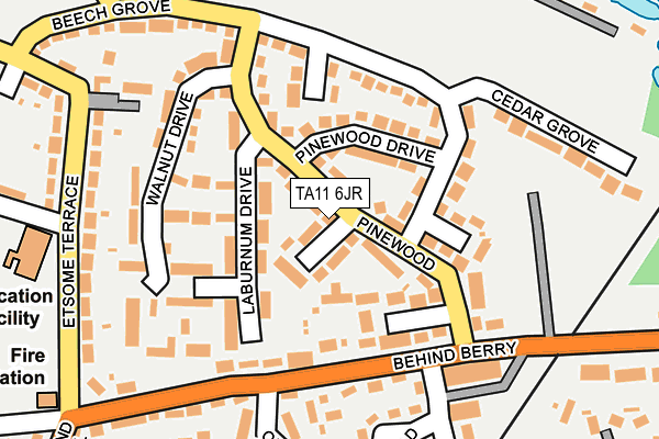 TA11 6JR map - OS OpenMap – Local (Ordnance Survey)