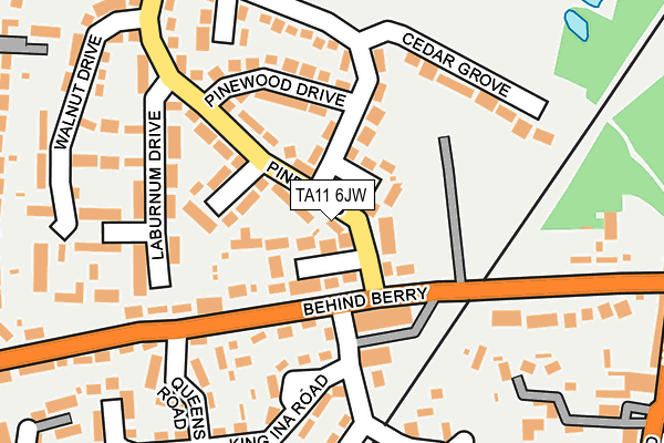 TA11 6JW map - OS OpenMap – Local (Ordnance Survey)
