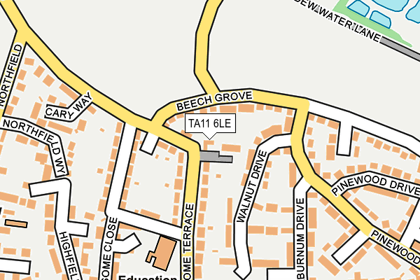 TA11 6LE map - OS OpenMap – Local (Ordnance Survey)