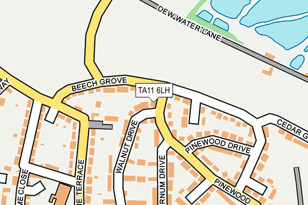 TA11 6LH map - OS OpenMap – Local (Ordnance Survey)