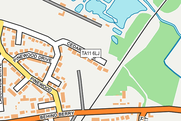 TA11 6LJ map - OS OpenMap – Local (Ordnance Survey)