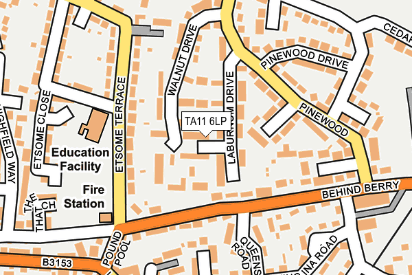 TA11 6LP map - OS OpenMap – Local (Ordnance Survey)