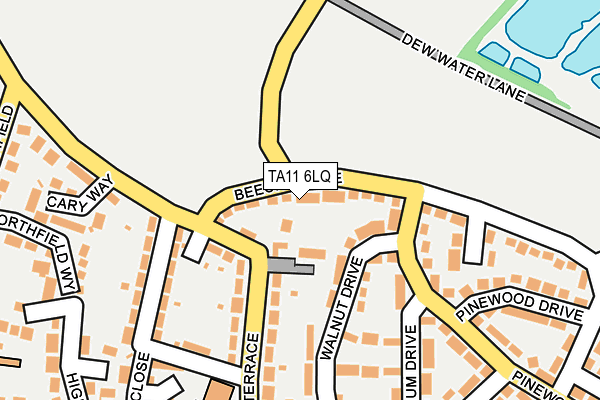TA11 6LQ map - OS OpenMap – Local (Ordnance Survey)