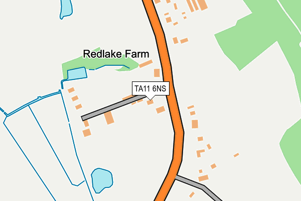 TA11 6NS map - OS OpenMap – Local (Ordnance Survey)