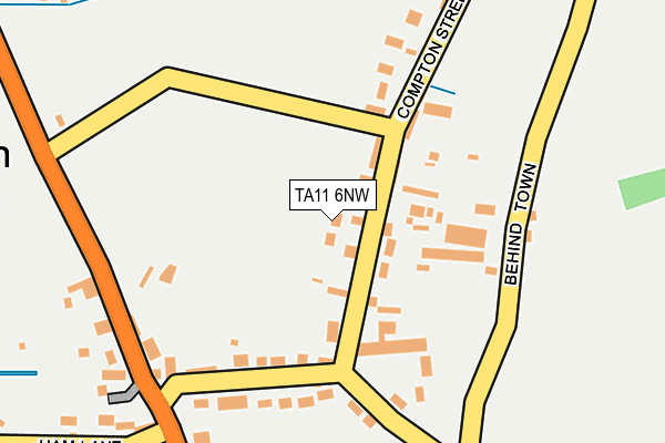 TA11 6NW map - OS OpenMap – Local (Ordnance Survey)