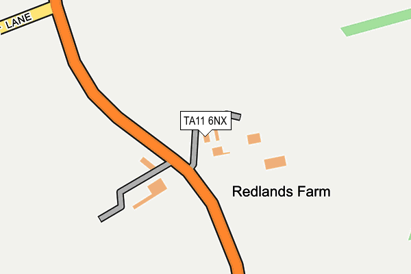 TA11 6NX map - OS OpenMap – Local (Ordnance Survey)