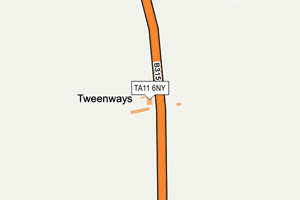 TA11 6NY map - OS OpenMap – Local (Ordnance Survey)