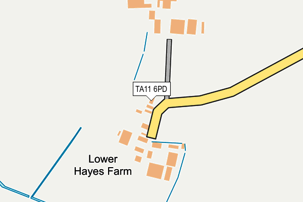 TA11 6PD map - OS OpenMap – Local (Ordnance Survey)