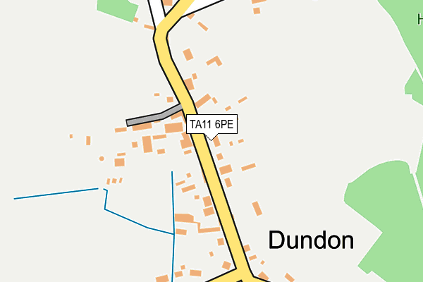 TA11 6PE map - OS OpenMap – Local (Ordnance Survey)