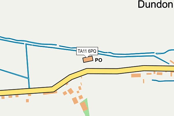 TA11 6PQ map - OS OpenMap – Local (Ordnance Survey)