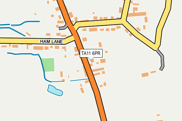 TA11 6PR map - OS OpenMap – Local (Ordnance Survey)