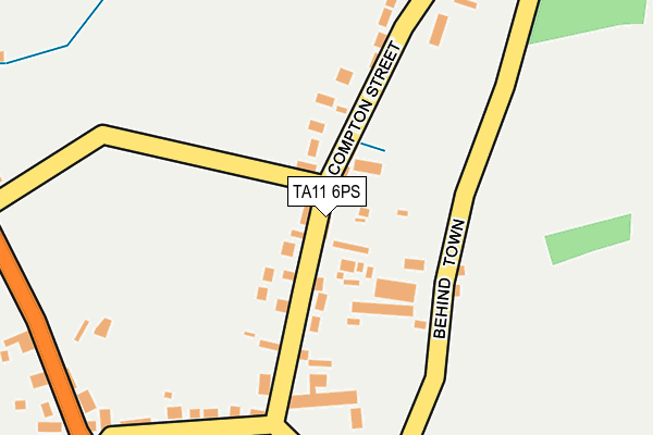 TA11 6PS map - OS OpenMap – Local (Ordnance Survey)