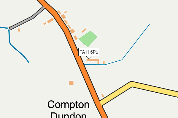 TA11 6PU map - OS OpenMap – Local (Ordnance Survey)