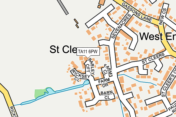 TA11 6PW map - OS OpenMap – Local (Ordnance Survey)
