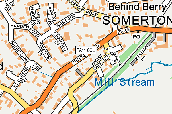 TA11 6QL map - OS OpenMap – Local (Ordnance Survey)