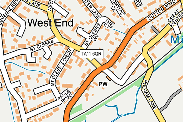 TA11 6QR map - OS OpenMap – Local (Ordnance Survey)