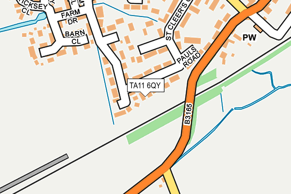 TA11 6QY map - OS OpenMap – Local (Ordnance Survey)