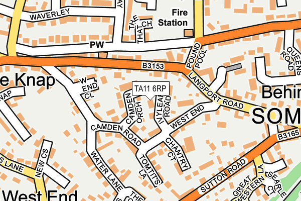 TA11 6RP map - OS OpenMap – Local (Ordnance Survey)