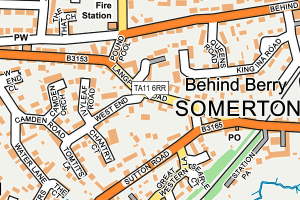 TA11 6RR map - OS OpenMap – Local (Ordnance Survey)