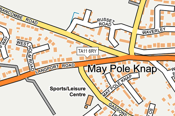 TA11 6RY map - OS OpenMap – Local (Ordnance Survey)