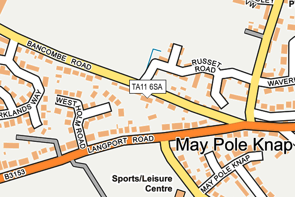 TA11 6SA map - OS OpenMap – Local (Ordnance Survey)